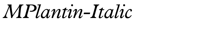 MPlantin-Italic