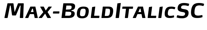 Max-BoldItalicSC