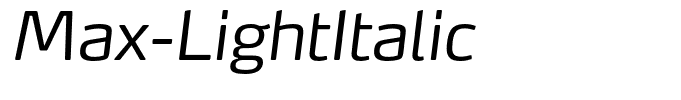 Max-LightItalic