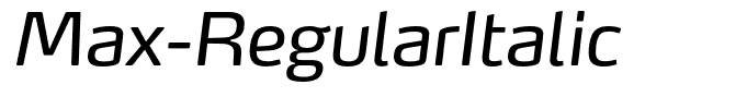 Max-RegularItalic