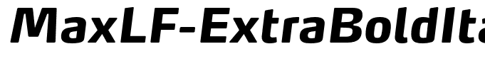 MaxLF-ExtraBoldItalic