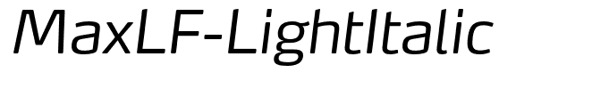 MaxLF-LightItalic