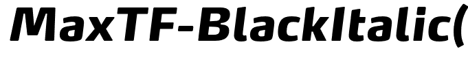 MaxTF-BlackItalic(1)