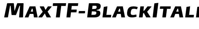 MaxTF-BlackItalicSC