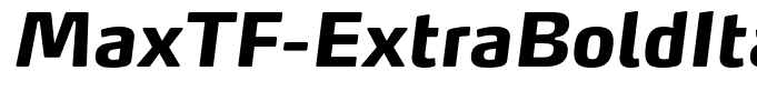 MaxTF-ExtraBoldItalic