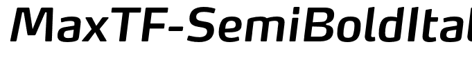 MaxTF-SemiBoldItalic(1)