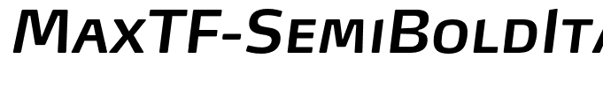 MaxTF-SemiBoldItalicSC(1)