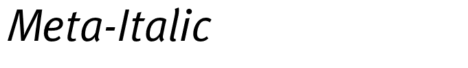 Meta-Italic