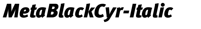 MetaBlackCyr-Italic