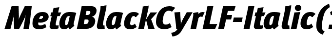 MetaBlackCyrLF-Italic(1)