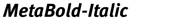 MetaBold-Italic
