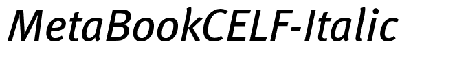 MetaBookCELF-Italic