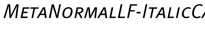 MetaNormalLF-ItalicCaps