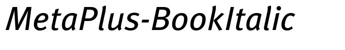 MetaPlus-BookItalic