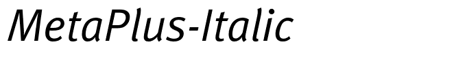 MetaPlus-Italic