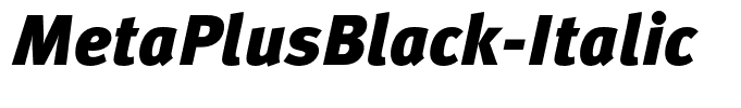 MetaPlusBlack-Italic