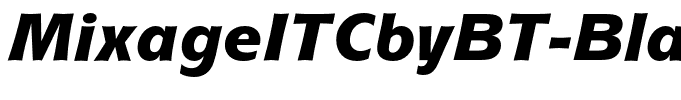 MixageITCbyBT-BlackItalic