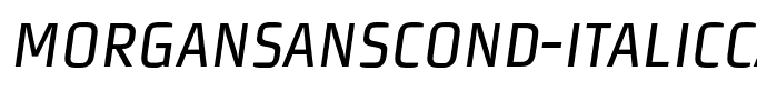 MorganSansCond-ItalicCaps