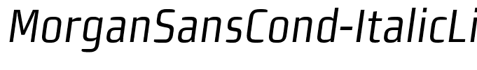 MorganSansCond-ItalicLining