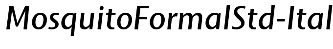 MosquitoFormalStd-Italic