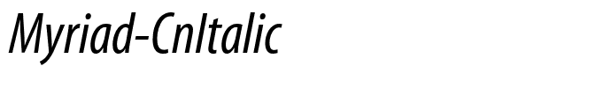 Myriad-CnItalic