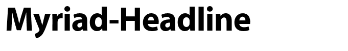 Myriad-Headline