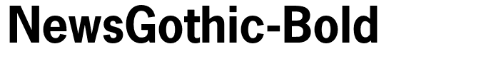 NewsGothic-Bold