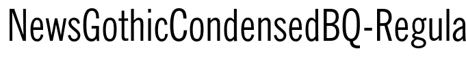 NewsGothicCondensedBQ-Regular