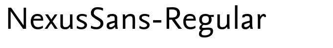 NexusSans-Regular