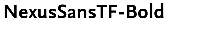 NexusSansTF-Bold