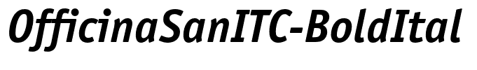 OfficinaSanITC-BoldItal