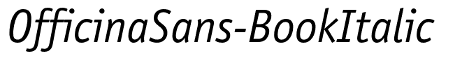 OfficinaSans-BookItalic