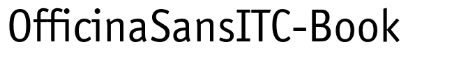 OfficinaSansITC-Book