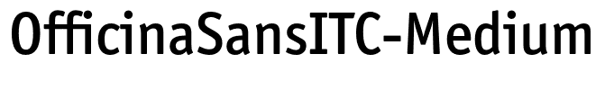 OfficinaSansITC-Medium
