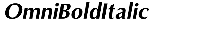 OmniBoldItalic
