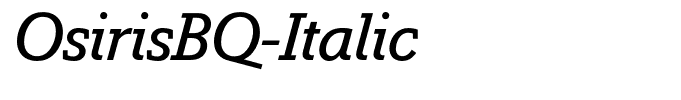 OsirisBQ-Italic