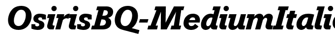 OsirisBQ-MediumItalic