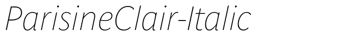 ParisineClair-Italic