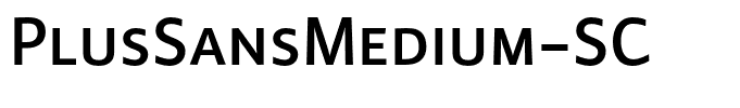 PlusSansMedium-SC