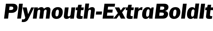 Plymouth-ExtraBoldIta