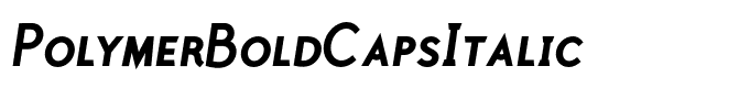 PolymerBoldCapsItalic