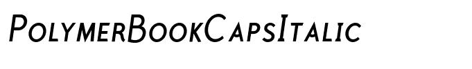 PolymerBookCapsItalic