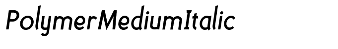 PolymerMediumItalic