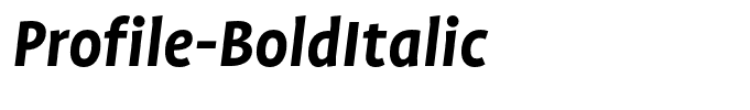 Profile-BoldItalic
