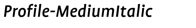 Profile-MediumItalic