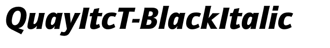 QuayItcT-BlackItalic