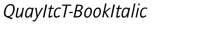 QuayItcT-BookItalic