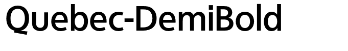 Quebec-DemiBold