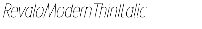 RevaloModernThinItalic
