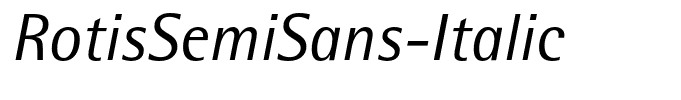 RotisSemiSans-Italic